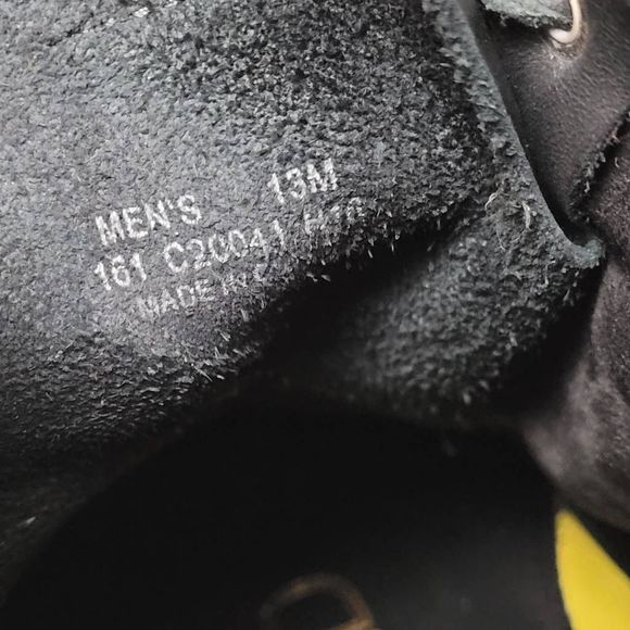 Cole Haan Black Leather Tall Boot Sz 13 Lace Up Lightweight Water Resistant - Picture 8 of 11